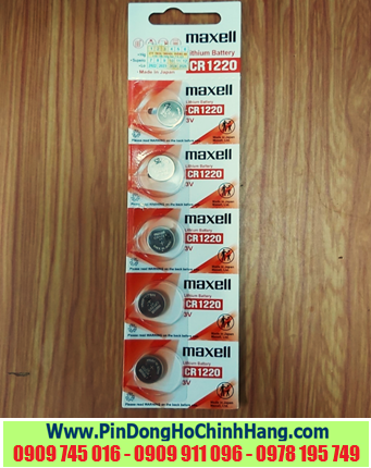 Vỉ 05 viên Pin Maxell CR1620